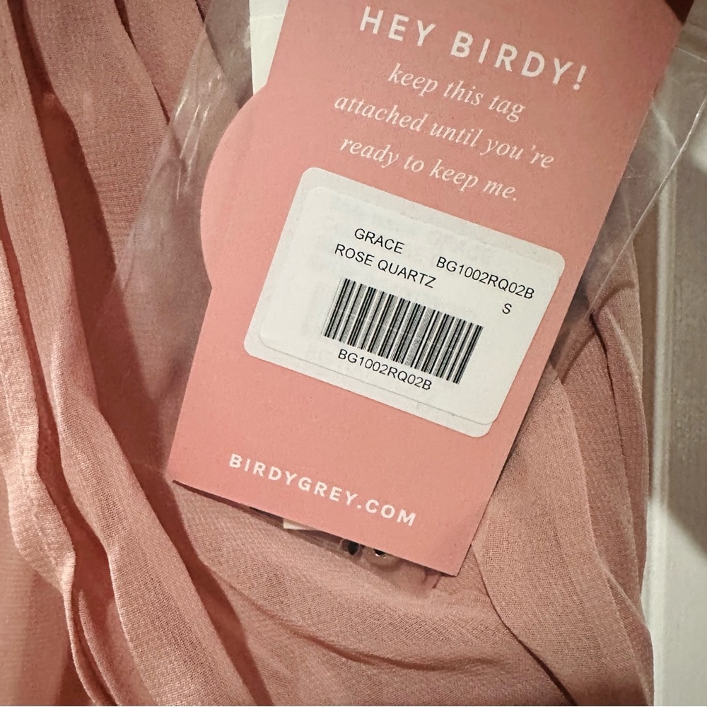Birdy Grey GRACE CONVERTIBLE DRESS Rose Quartz Dusty Rose Small NEW NWT - Picture 4 of 5